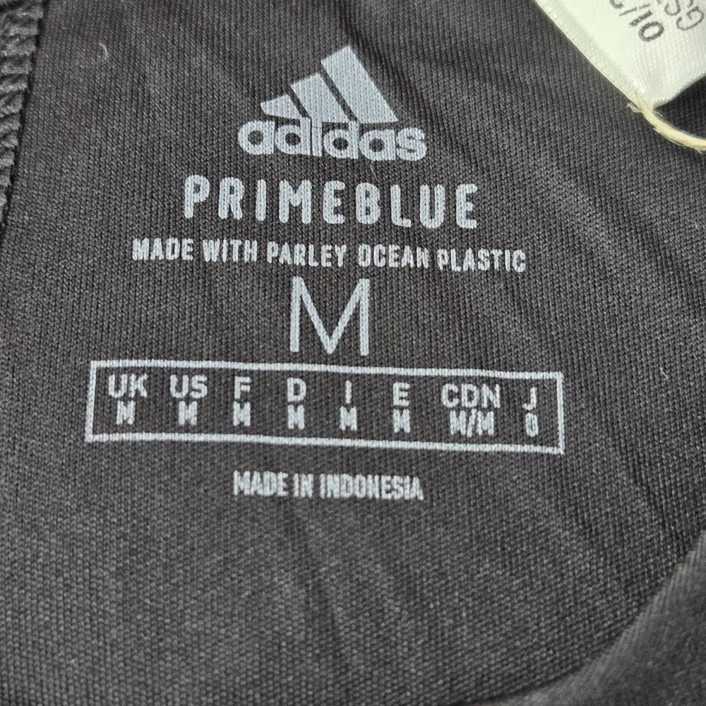 Adidas‎ Men Shirt M Black Primeblue Activewear Logo Short Sleeve NWT
